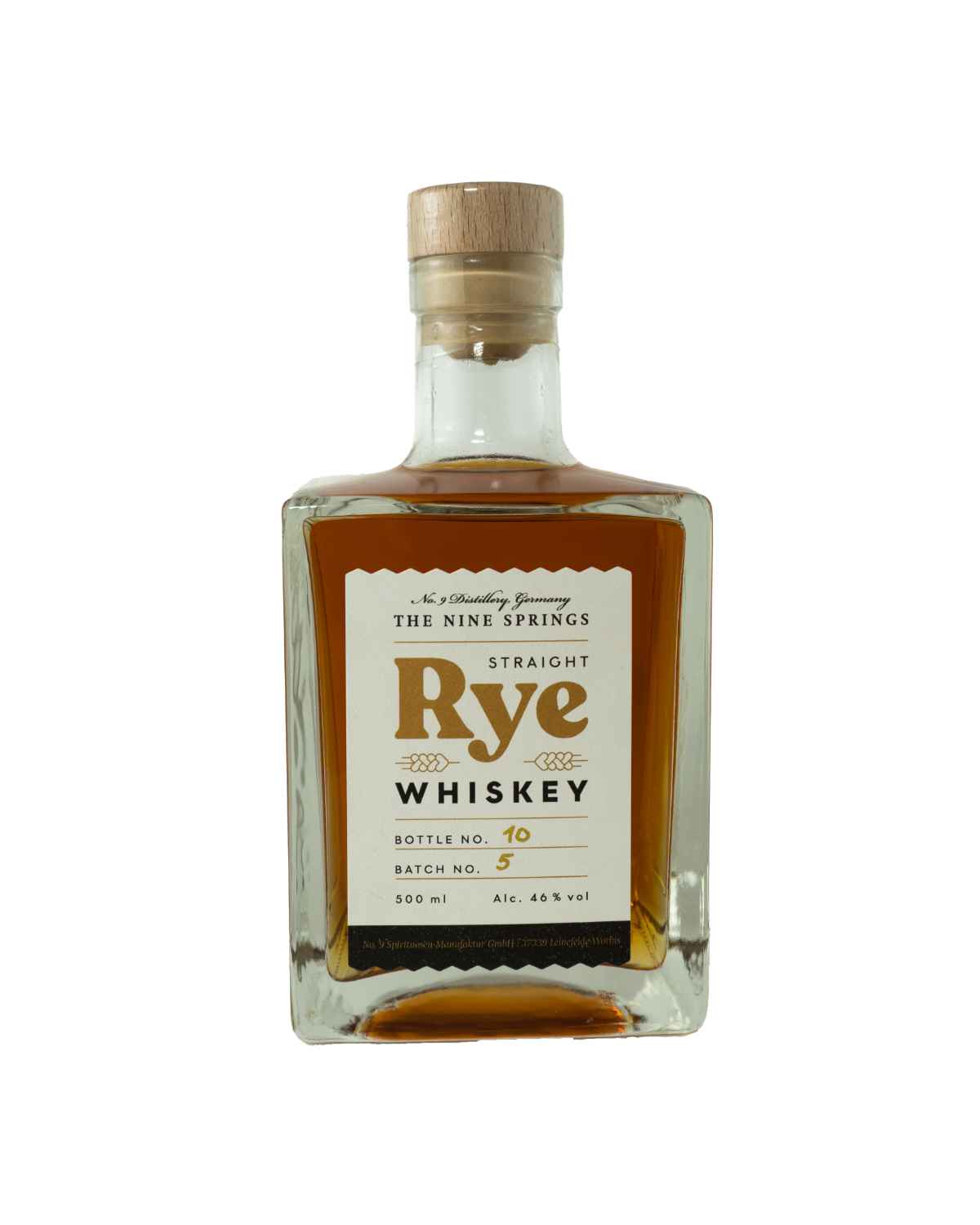 Nine Springs Rye Whiskey Bild